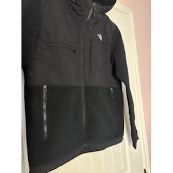 The North Face Black Fleece/Soft Shell Hoodie Jacket Men's M Polartec Recycled - Picture 3 of 12